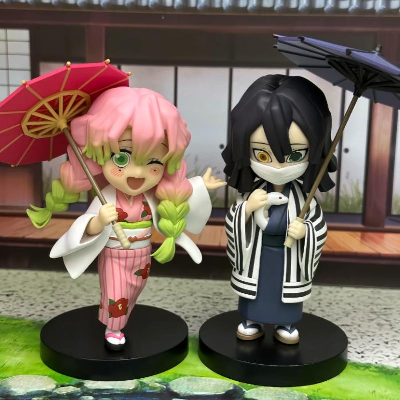 Genuine Demon Slayer Blind Box Figure Plum Rain Series Kochou Shinobu Tomioka Giyuu Kanroji Mitsuri Mystery Box Figure Toy Gift