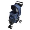 Pet Stroller Foldable Breathable Visible Mesh Dog Cat Carrier Cart with Storage Basket and Cup Holder for Outdoor