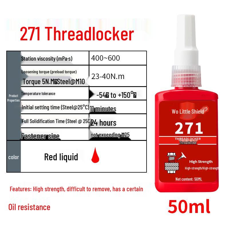 High Strength 243 High-Temp Oil-Resistant Screw Lock & Pipe Sealant