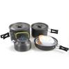 1 Set Outdoor Pots Pans Camping Cookware Picnic Cooking Set Non-stick Tableware with Foldable Spoon Fork Knife Kettle Cup