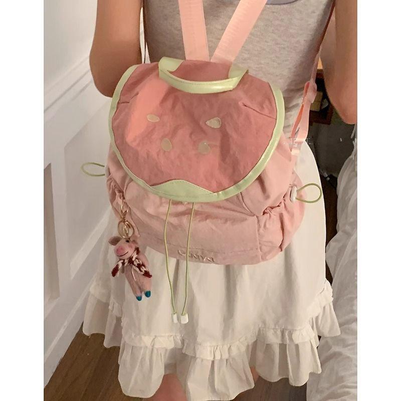 College Style Backpack Women's 2025 New Spring and Summer Fashion Travel Backpack Versatile Commuter Backpack