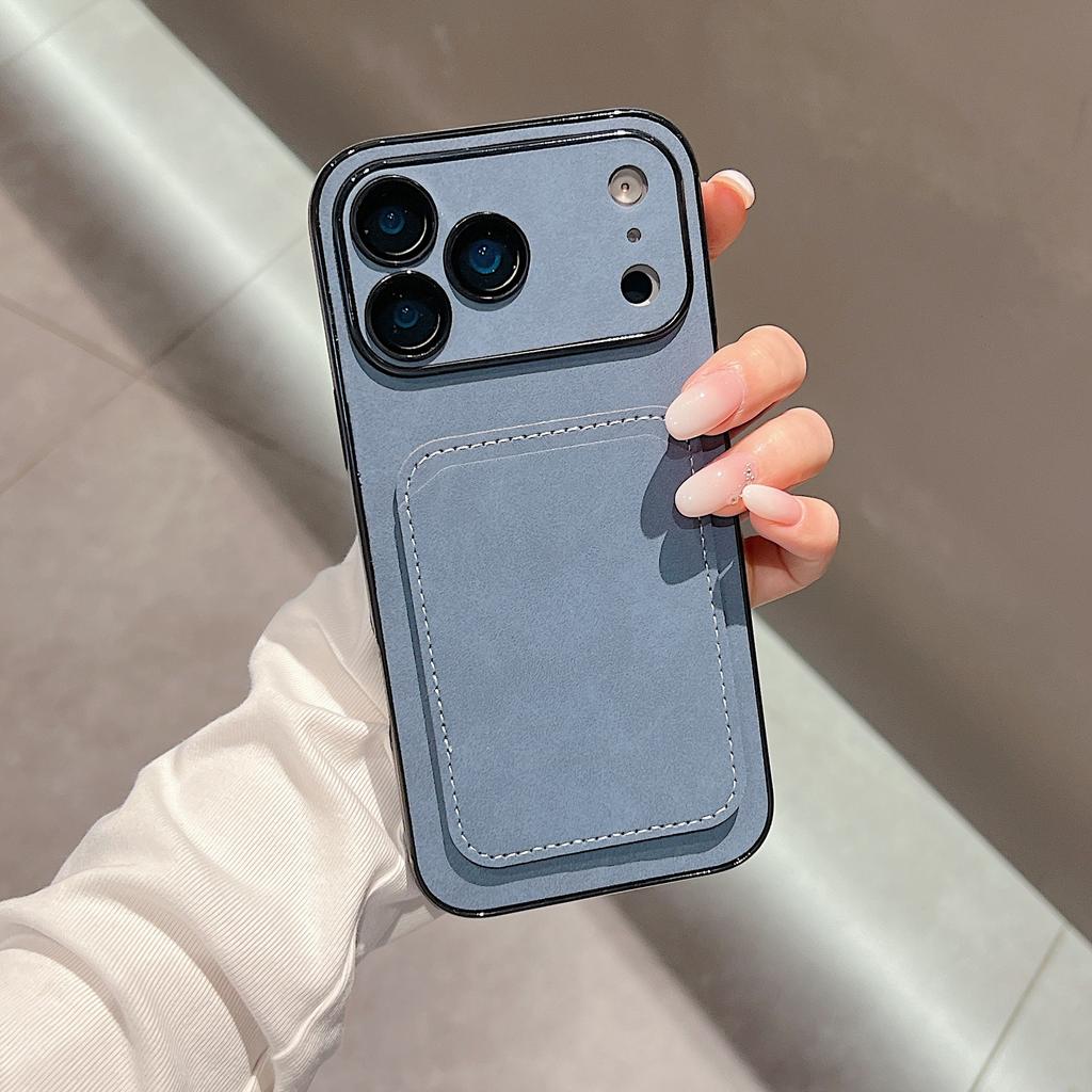 Denim pattern card bag iPhone17PROMAX for Apple 17/16/15 PRO mobile phone case card bag
