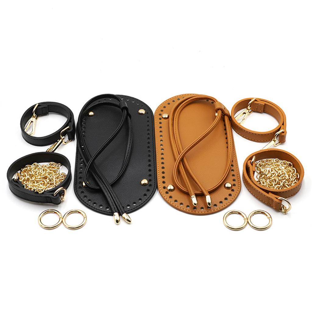 Assorted Leather Bag Bottom Knit Backpack Making DIY Material Kit