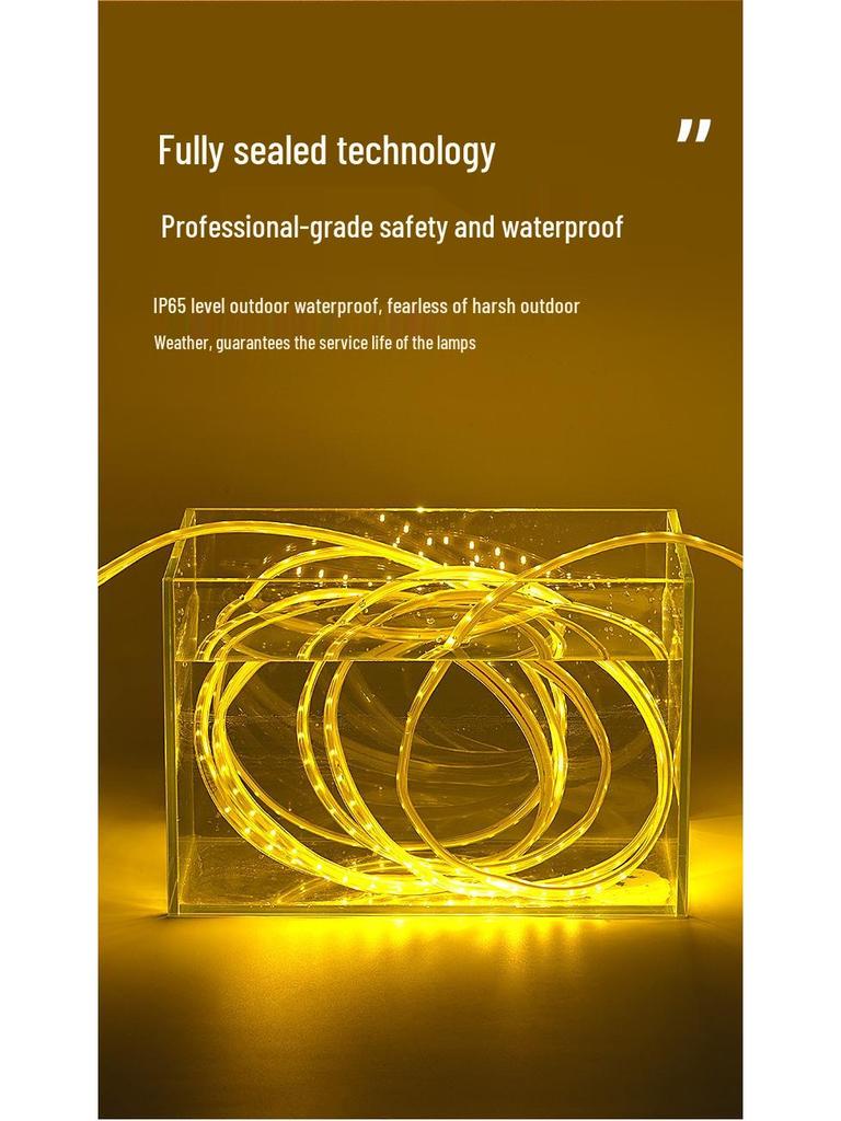 Solar LED Outdoor Waterproof Strip Lights for Gardens and Pathways