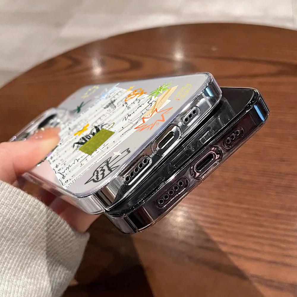 Acrylic Phone Case for iPhone 11 12 13 14 Pro 12 14 16 Pro Max for Samsung A16 A36 A56 S24 FE High-quality Painted Anti-fall Mobile Phone Case