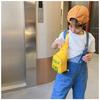 Korean Style Nylon Bumbag for Kids, Cute Letter Print Chest Pouch, Fashionable Crossbody Shoulder Bag for Boys and Girls KTB
