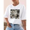 Western Style New Fashion Casual Loose Print Short sleeve Cotton T-shirt Top Printed T-shirt Top