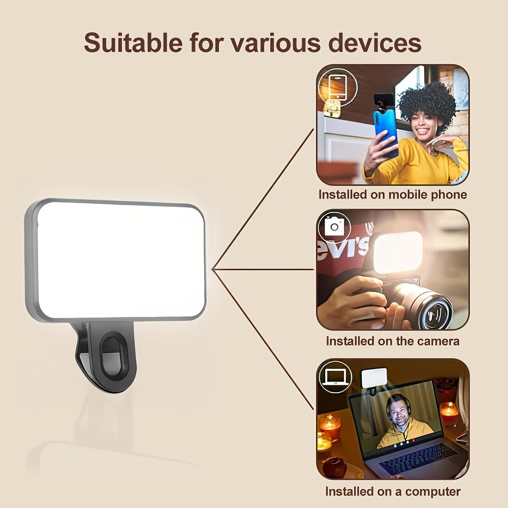 Mini clip light three brightness adjustment TYPE-C charging lightweight and compact