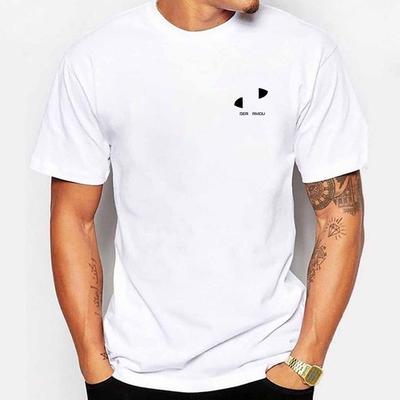 Men's Casual Top Fashion Versatile Short Sleeve Printed Pure Cotton T-Shirts Men’s