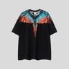 MB Gradient Wings T Shirt Men Women Loose Casual Short Sleeve Tee