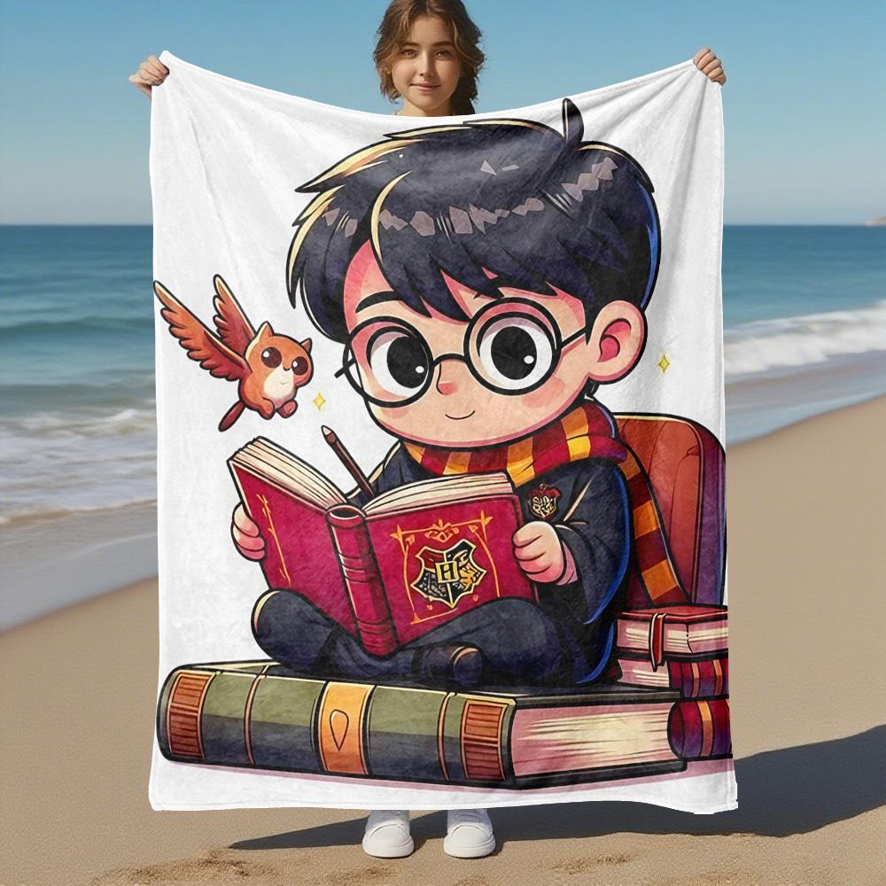 1pc Hogwarts Harry Potter Outdoor Flannel Throw Blanket All Season Soft Warmth,Home Decor 1031200