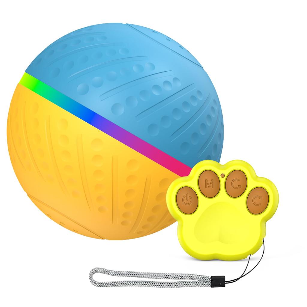 Active Roling Ball for Dogs - 2.2" Sturdy Motion Actived Interactive Dog Ball for Puppy/Small/Medium Dogs, USB Rechargeable Ball