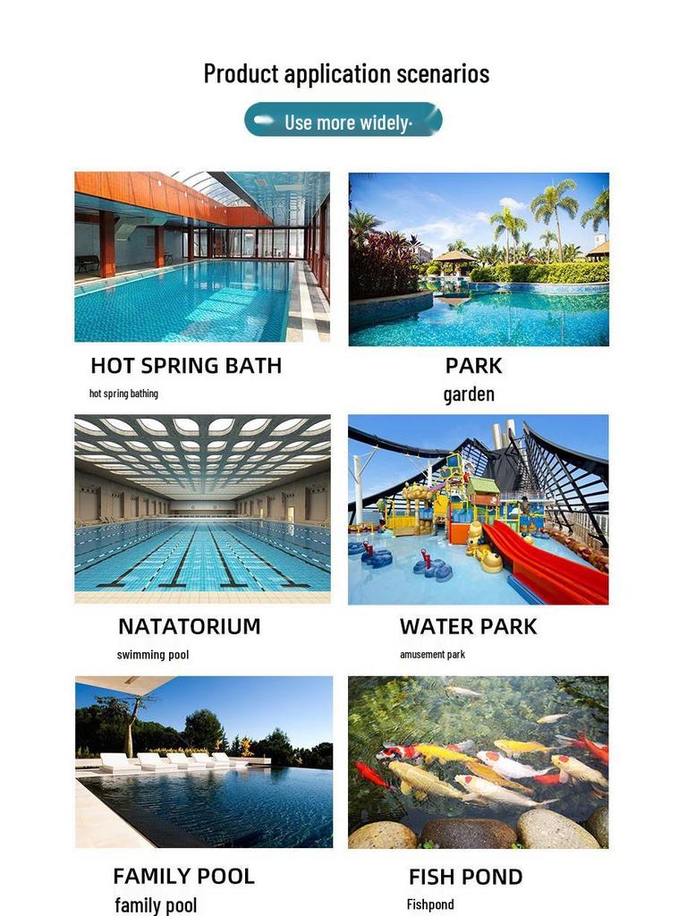 Complete Outdoor Swimming Pool Cleaning Set with Skimmer and Scoop Net for Families.