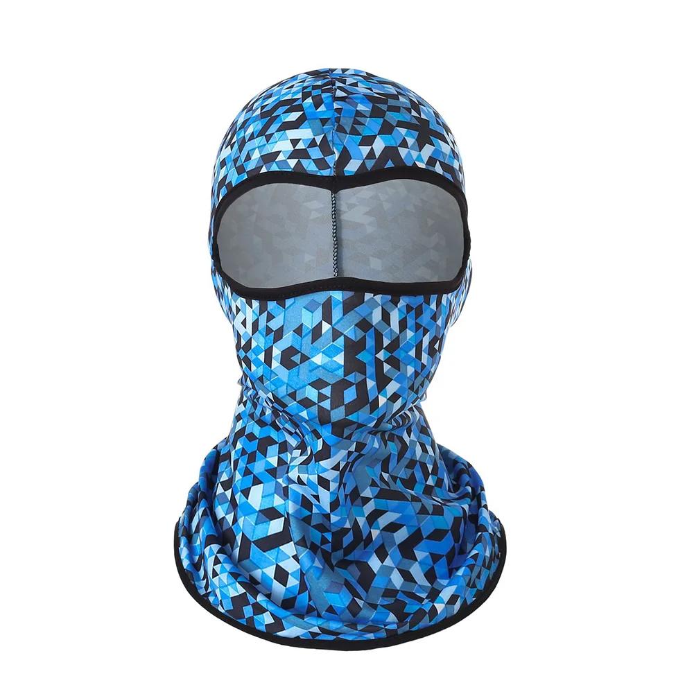 Motorcycle Balaclava Summer Ice Silk Face Mask Moto Breathable Headwear Quick Drying Face Masks Neck Lycra Fleece Skull Mask
