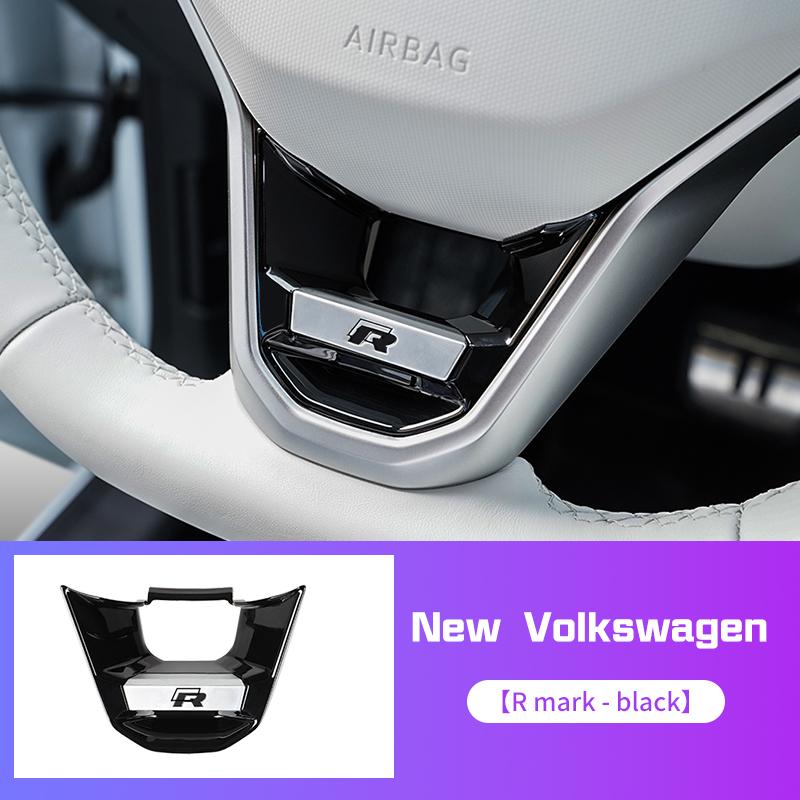 2026 Hot For Volkswagen VW New R R-Line Logo Car Steering Wheel Decoration Cover Accessories For VW Polo Golf MK4 Passat Tiguan