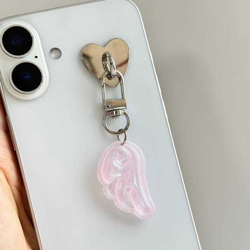 Y2K Niedliche Engelsflügel Schlüsselanhänger Anhänger Handy-Charm Handykette Vielseitige Taschen-Hängedekoration