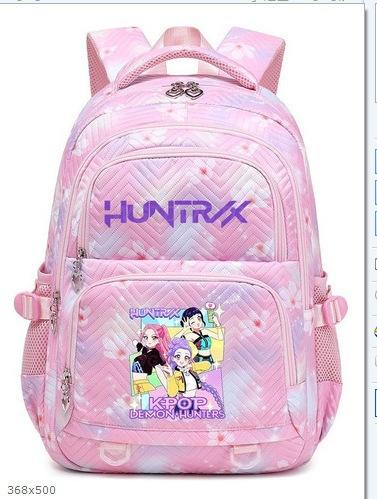 Kpop Demon Hunter Printed Backpack Female Student School Bag Large Capacity Lightweight Casual Backpack Trendy Fashion