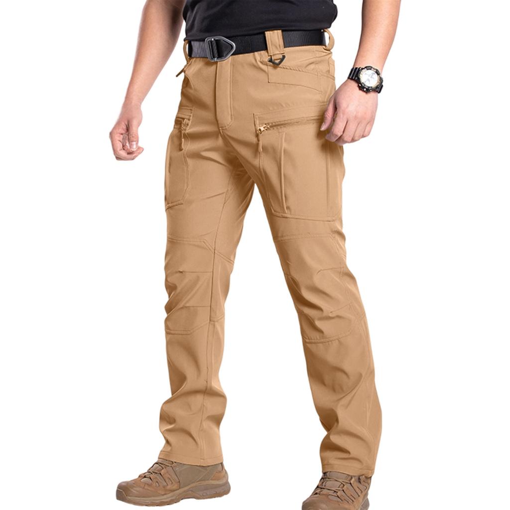 Mens Pants Ripstop Cargo Work Pants With Multi-pocket Water Resistant Breathable Hiking Camping Travel Fishing Construction Pants
