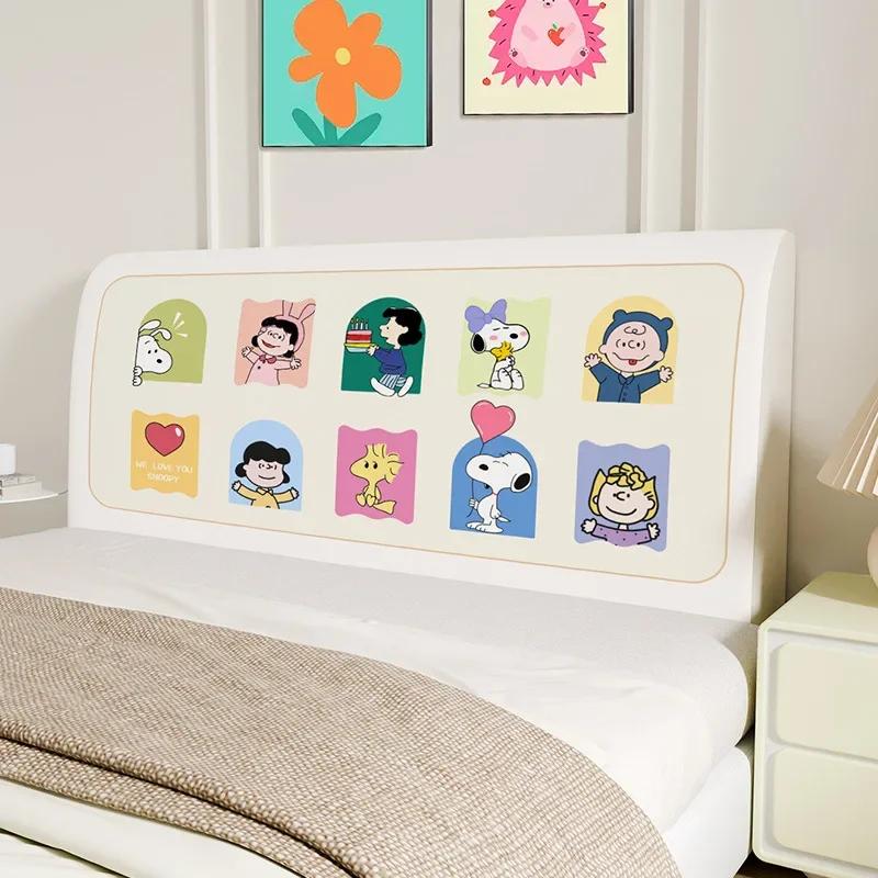 Cute Bed Headboard Cover for Queen King Bed Headboard Slipcover Covers, Dustproof Protector Stretch Cover for Upholstered