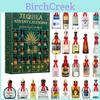 Calendrier de l'Avent Bouteille de Tequila Avec 24 Pièces en Acrylique Pour les Célébrations de Fête de Noël