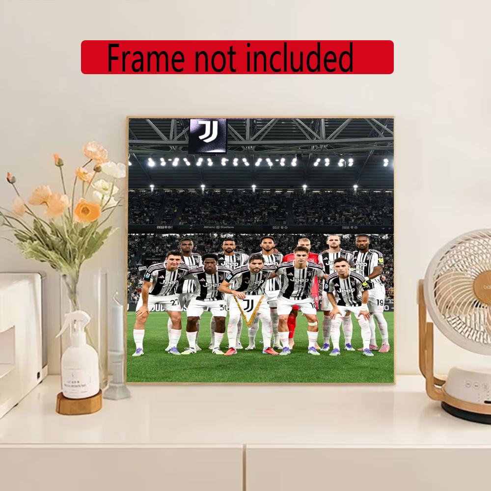 Juventus 5D Diy Diamond Painting Round Diamond Diy Frameless Holiday Artwork Suitable For Home Office Wall Decoration