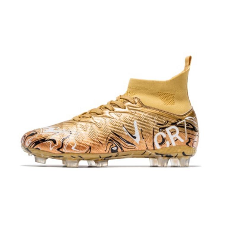 Adult Cr7 Football Shoes Men'S High-Top Ag Long Nails Student Broken Nails Game Training Broken Nails Football Shoes