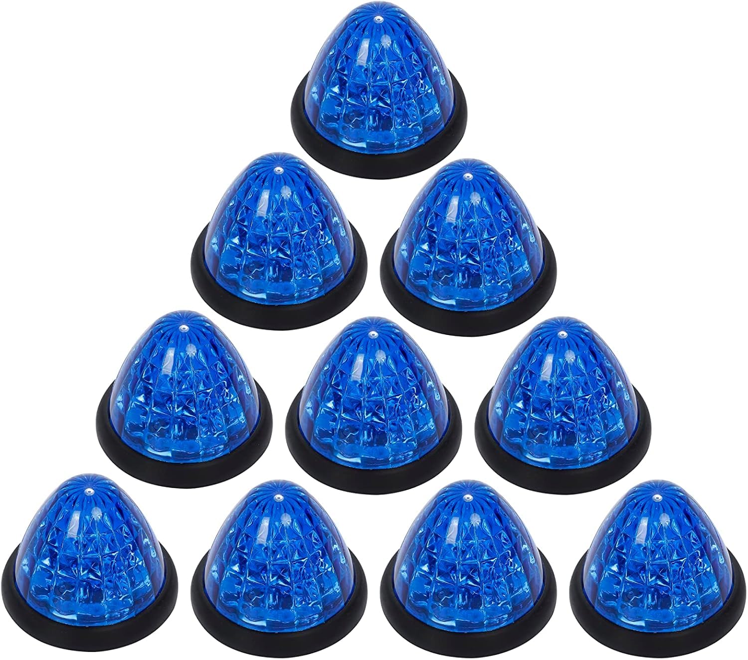 

Ken R Side Marker Lights for and Deco 16 Set x x 7 Compatible with Jimny Super and Buses, Trucks, Trucks, Diamond-Cut Lens, High-Brightness, 24V, синий