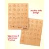 Wooden Alphabet Tracing Board,Wood Letter Practicing Board,Double-Sided Boards for Toddlers and Preschool Gifts for Kids
