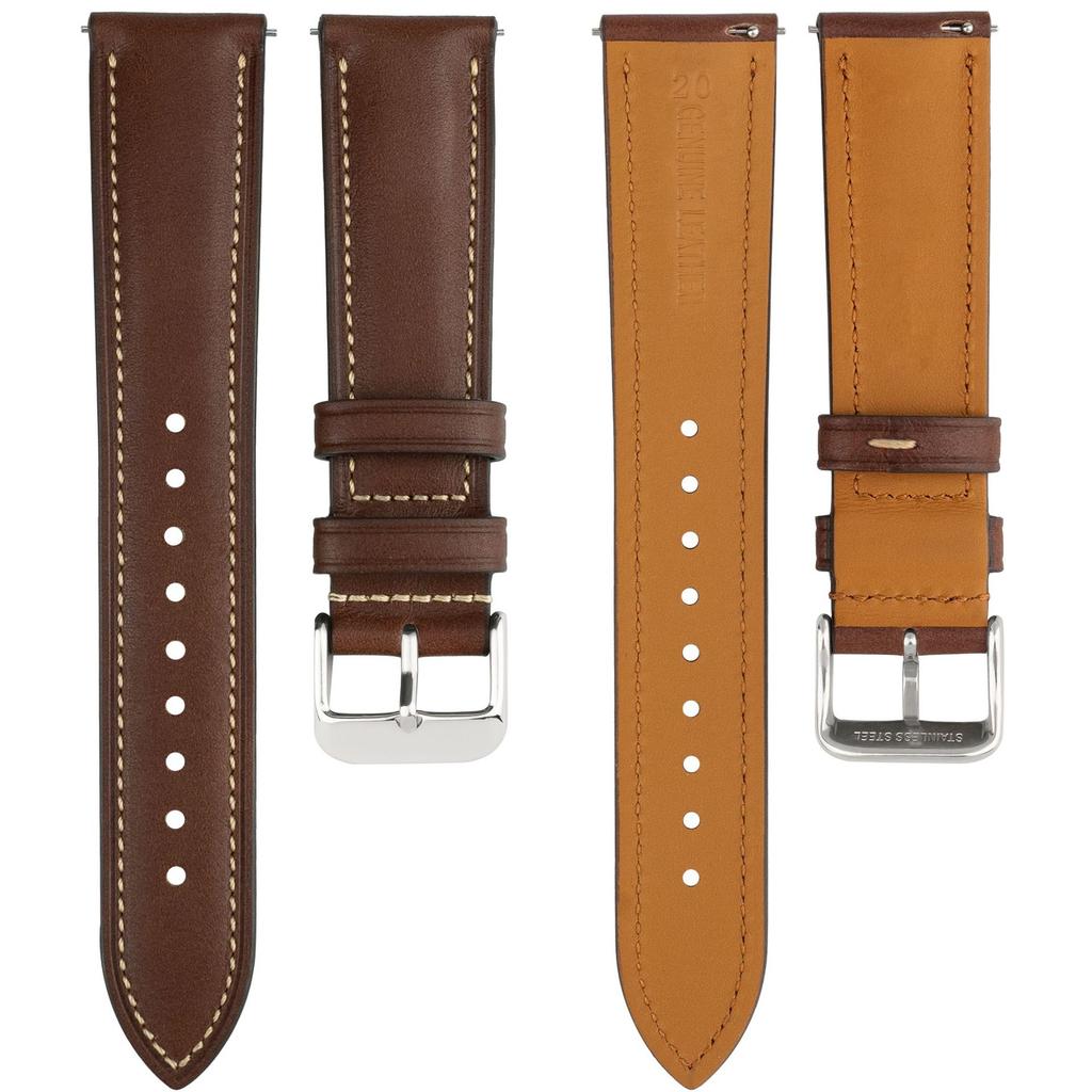 Quick Release Oil Wax Genuine Leather Watch Strap Replacement for Huawei Watch GT 2 GT 3 GT 4 GT 5 Watch 3 Pro Smart Watch