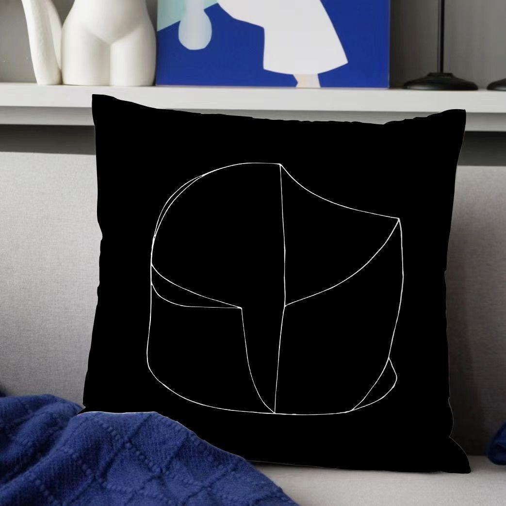 

Роскошный чехол для подушки для украшения дома, светлая роскошная черно-белая сетка с геометрическим принтом, чехол для подушки для офисного дивана 40x40cm