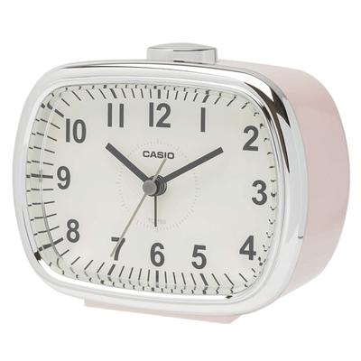 CASIO Pink Analog Alarm Clock with Snooze and Retro Style TQ-159-4JF Light,