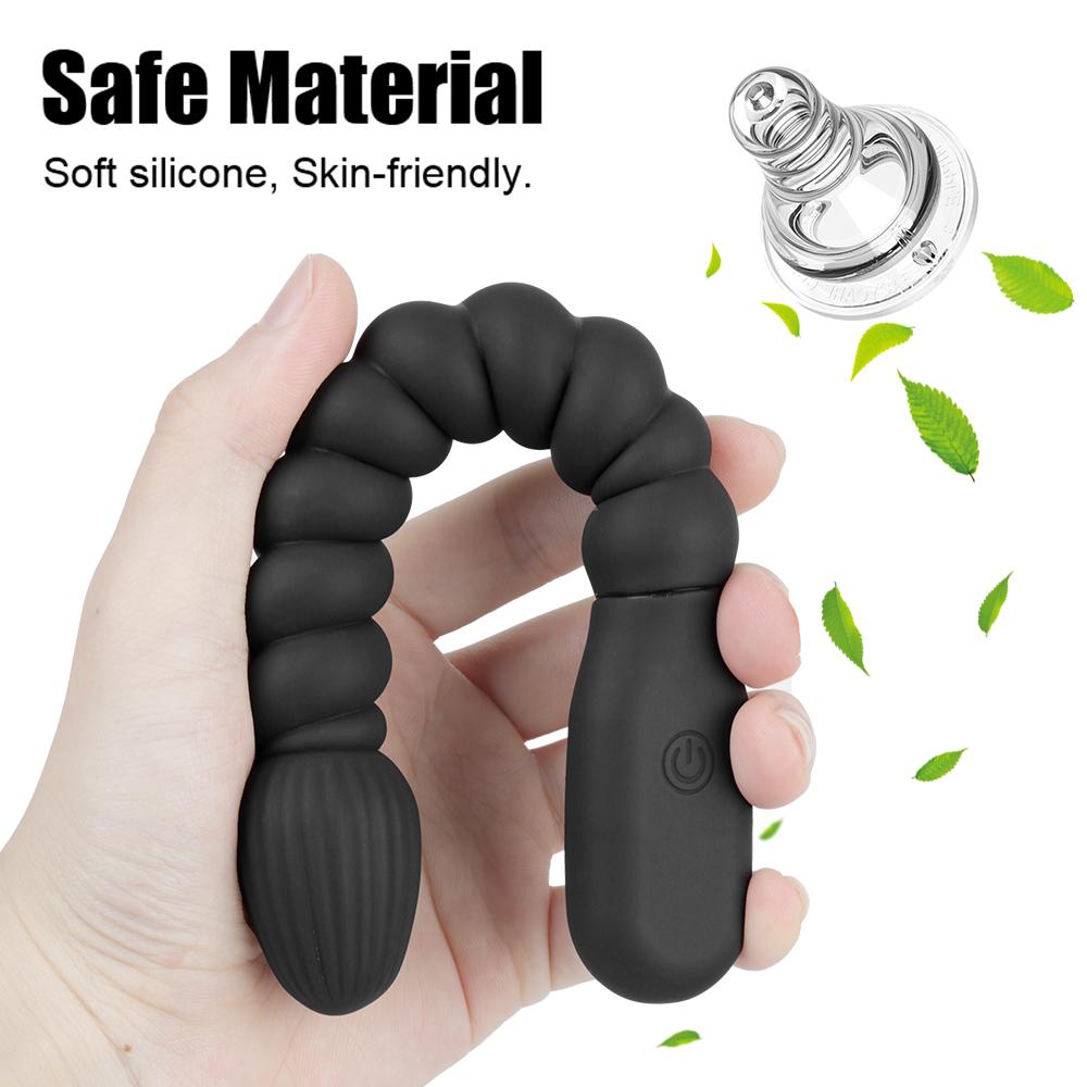 10rychlostní duální motorové vibrátory Anální vibrátor anální kolík Stimulátor anální zástrčky Sexuální hračky pro muže Ženy Masáž prostaty Anální korálky USB nabíjecí vibrátory