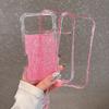 Flash Powder Resin 3IN1 Glitter Shockproof Case For iPhone 17 16 15 14 13 12 Pro Max Plus Magsafe Wireless Charging Cover