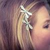 New Elegant Vintage Dragonfly Hairpins Bridal Headdress Zircon Accessories Gift Crystal Fashion V4S8