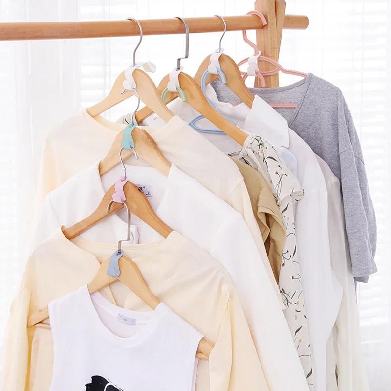1/20/50Pcs Clothes Hanger Hooks Space Saving Closet Connector Hook Cascading Hanger Plastic Extender Clips Wardrobe Coat Organizer