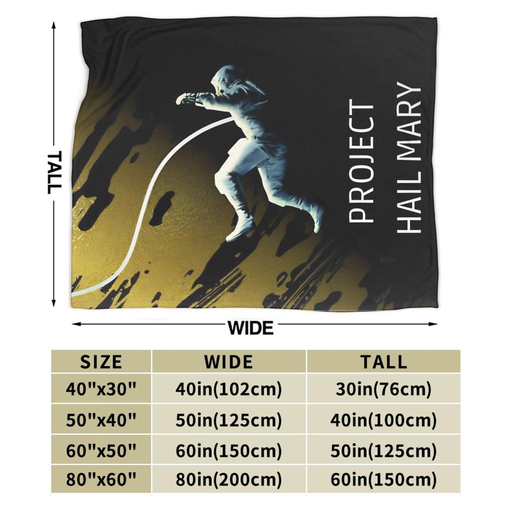 Si Fi Project Hail Mary Blankets Plush Throw Blankets Airplane Travel Portable Lightweight Bedsprea,