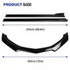 Black For 2016-2024 Chevy Camaro 1LE Style Front Bumper Lip Splitter +Side Skirt