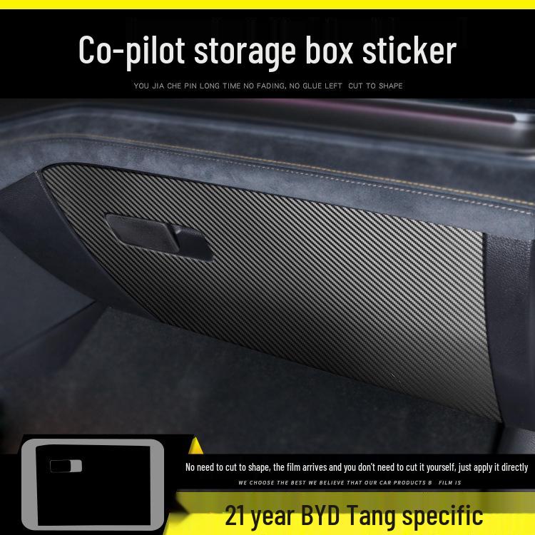 BYD Tang 21-24 Carbon Fiber Interior Anti-Kick Stickers