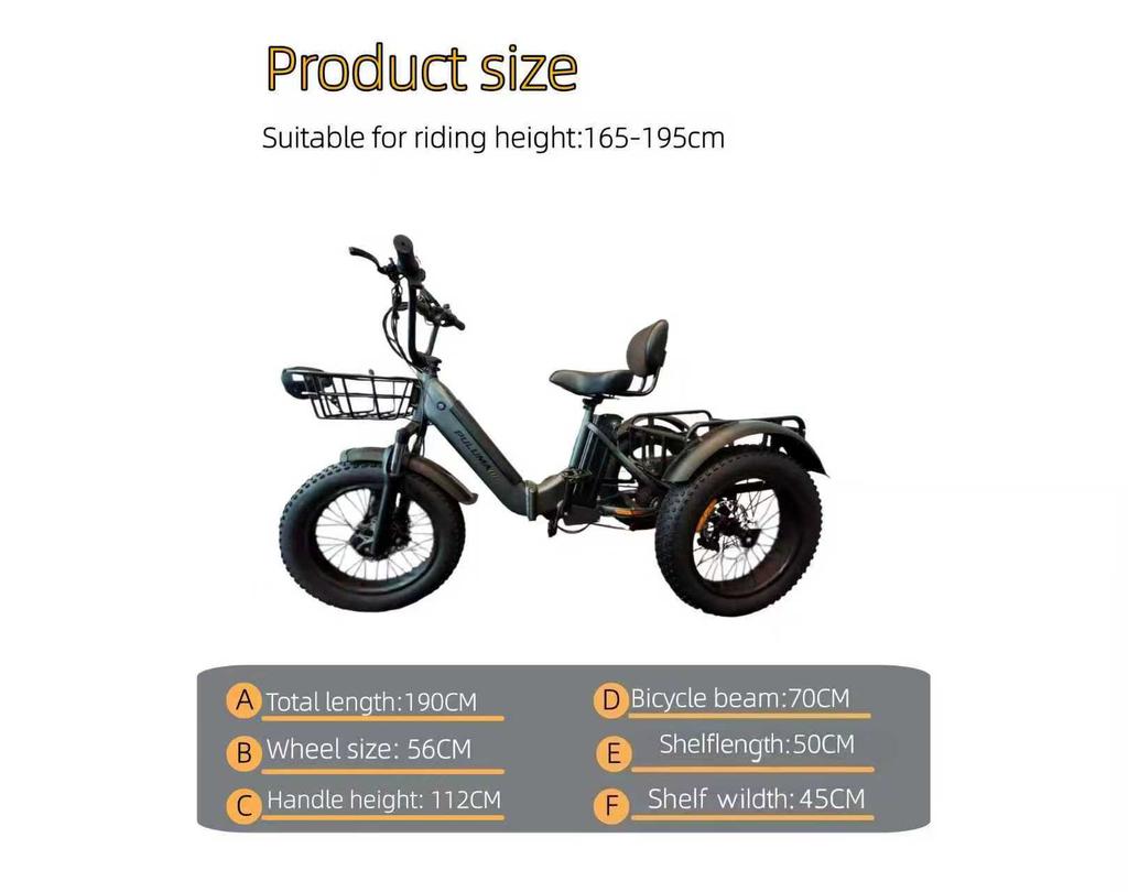 PULUMA SL001 Dual Motor Electric Cargo Trike, Dual Battery 48V 27Ah 7-Speed with Hydraulic Brakes
