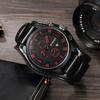 Luxury Date Sports Military Clock Leather Strap Quartz Business Men's Watch