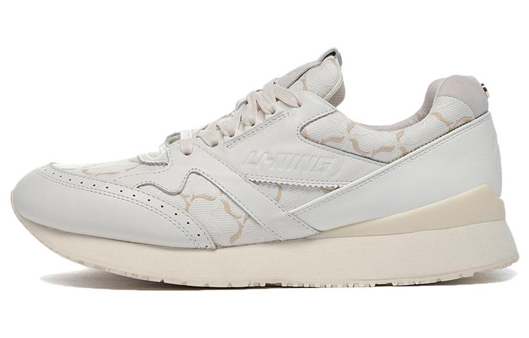 LI NING 1990 Classic Collection Casual Shoes Men s Low Top Ecru ALFR101-1 41.5