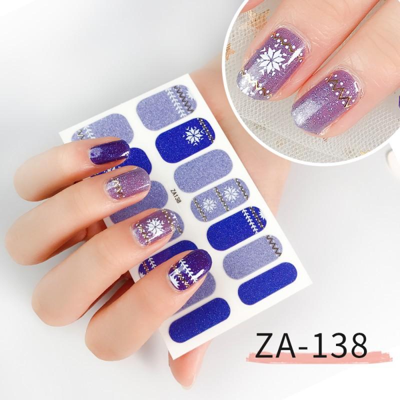 ZA Nail Sticker Full Nail Patch Nail Film Nail Film Nail Sticker Nail Tools Durable Waterproof Hand