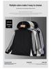 Men's Trendy Three-Stripe Hooded Jacket - Casual Spring/Autumn Wear