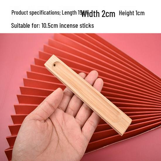 Unpainted Bamboo & Nanmu Incense Holder for Sandalwood/Agarwood - Wooden Base for Household Use