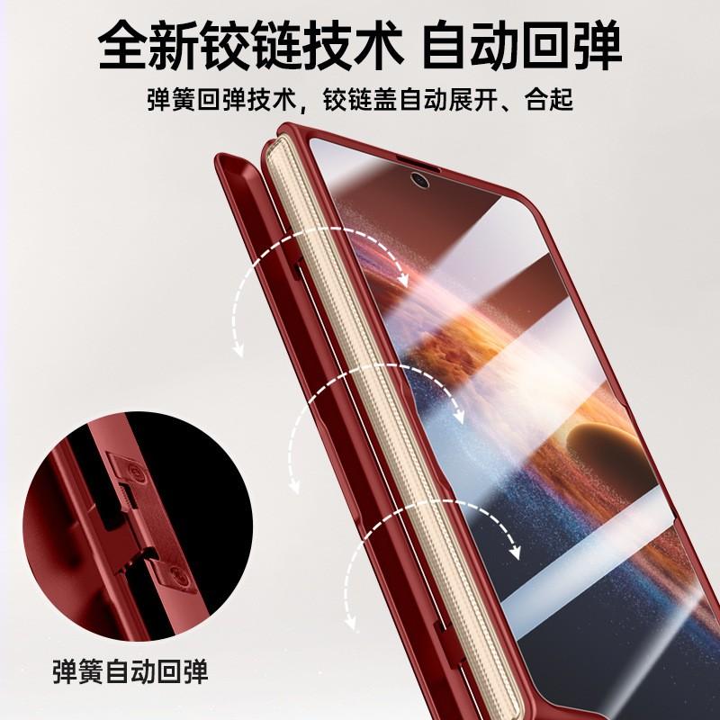 Magnetic Kickstand Case Honor Magic V6 Foldable Phone TPU Protective Cover With Lens Guard