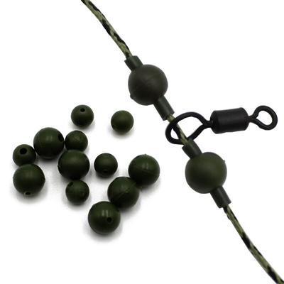 100Pcs Carp Fishing Accessories Shock Beads Rubber Floating Helicopter Chod Beads Rig Bore Shank Bead for Fishing Run Rig Tackle