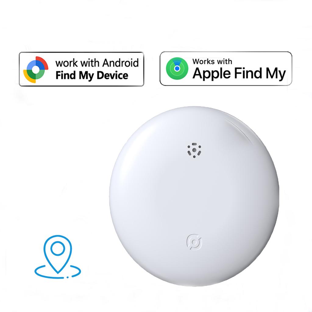Mini GPS Dual System Tracker For Apple Find My/Android Google Find Hub App Item Finder Bike/Bag Locator Tracker