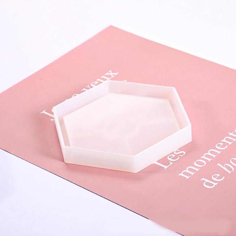 Placemat Tray Molds DIY Coaster Silicone Molds Epoxy Square Round Hexagon Molds for DIY Resin Casting Home Decoration
