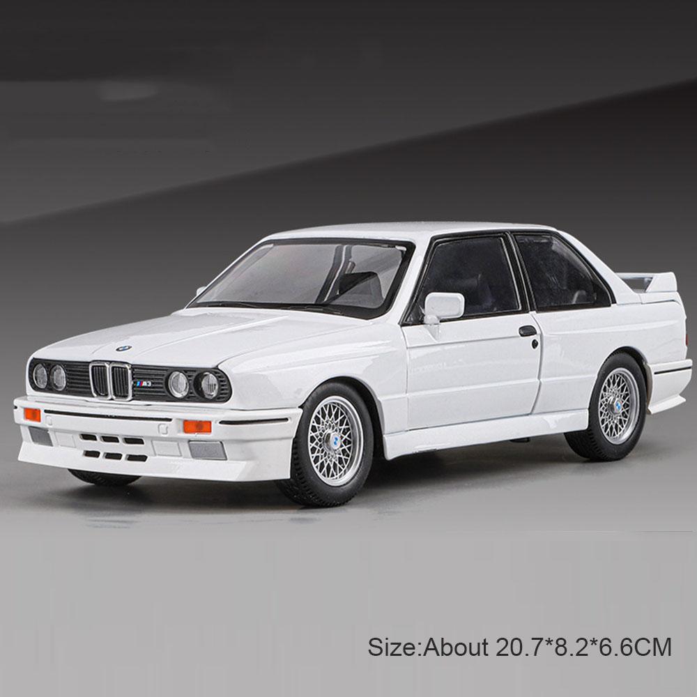 1:24 W140 320SEL M3 Toy Car Model Alloy Diecast Sound Light Pull Back Miniature Vehicles Models Christmas Gifts for Kids