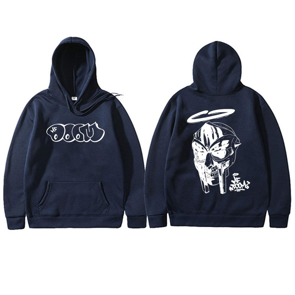 Rapper Mf Doom Double Sided Printed Hoodie Men Women Fashion Oversized Sweatshirt Male Vintage Fleece Cotton Pullover Hoodies